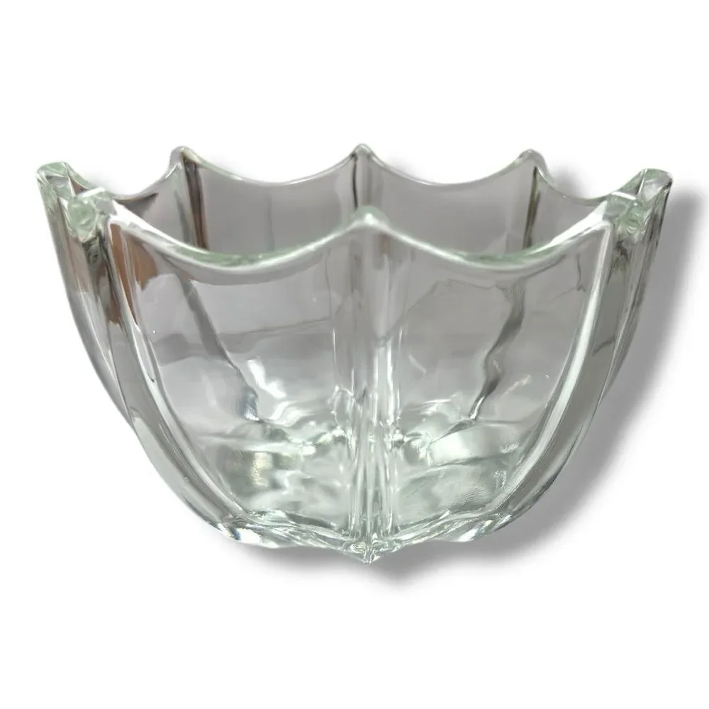 Vintage Indiana Crystal Umbrella Trinket Bowl